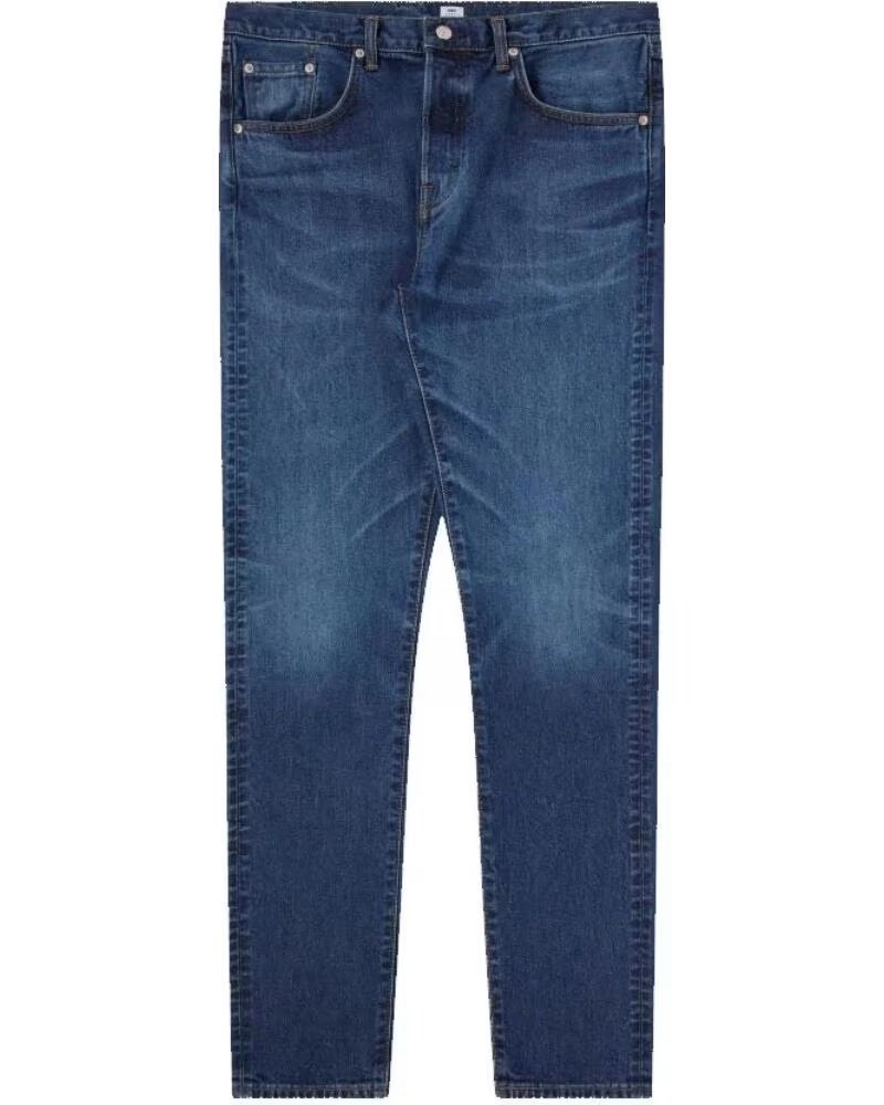 EDWIN SLIM TAPERED JEANS L32 MID DARK USED BLUE