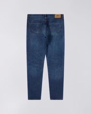 EDWIN REGULAR TAPERED JEANS L32 MID DARK USED BLUE