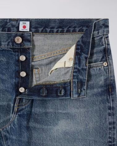 EDWIN REGULAR TAPERED JEANS L32 BLUE LIGHT USED