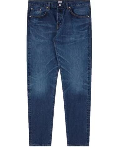 EDWIN REGULAR TAPERED JEANS L32 MID DARK USED BLUE