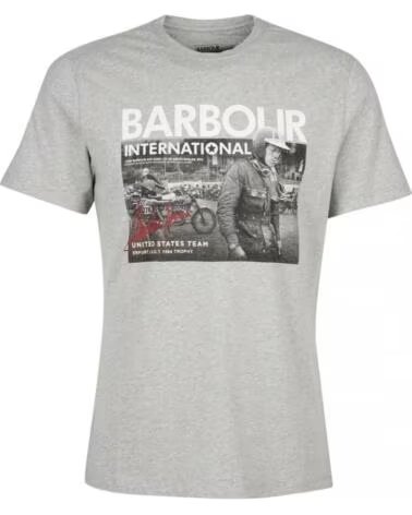 BARBOUR INTERNATIONAL CARTER T-SHIRT CINZA GREY