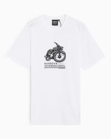 BARBOUR INTERNATIONAL SURFACE T-SHIRT WHITE