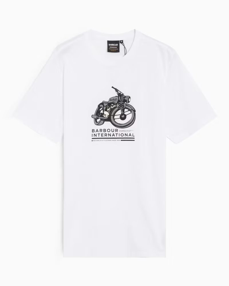 BARBOUR INTERNATIONAL SURFACE T-SHIRT WHITE