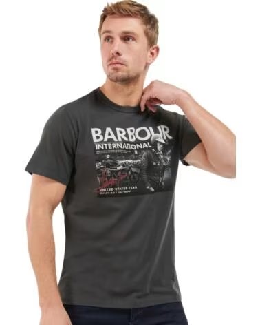 BARBOUR INTERNATIONAL CARTER T-SHIRT GREY