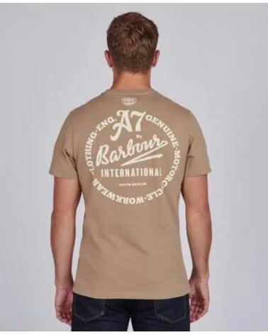 BARBOUR INTERNATIONAL SMQ LEGENDARY A7 T-SHIRT BRAUN BROWN