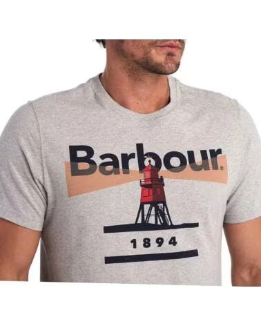 BARBOUR T-SHIRT LIGHTHOUSE 94 GRIS GREY