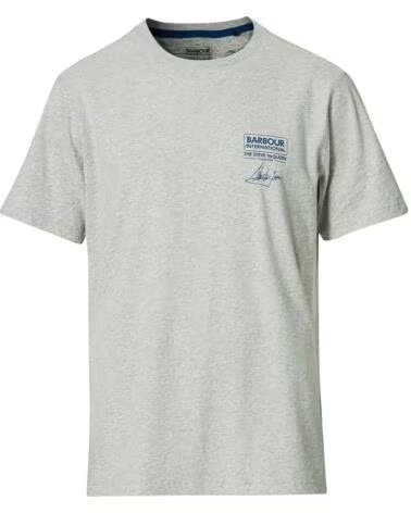BARBOUR INTERNATIONAL SMQ SIGNATURE T-SHIRT GREY
