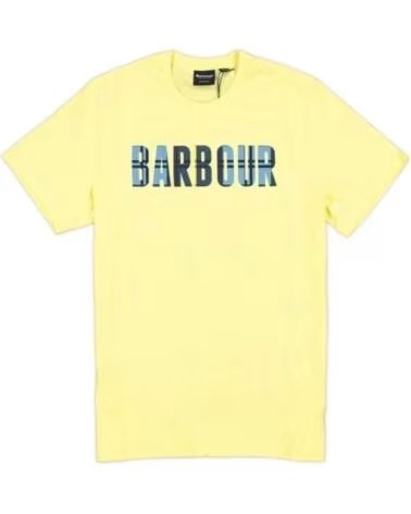 T-SHIRT BARBOUR CANLAN CORN YELLOW