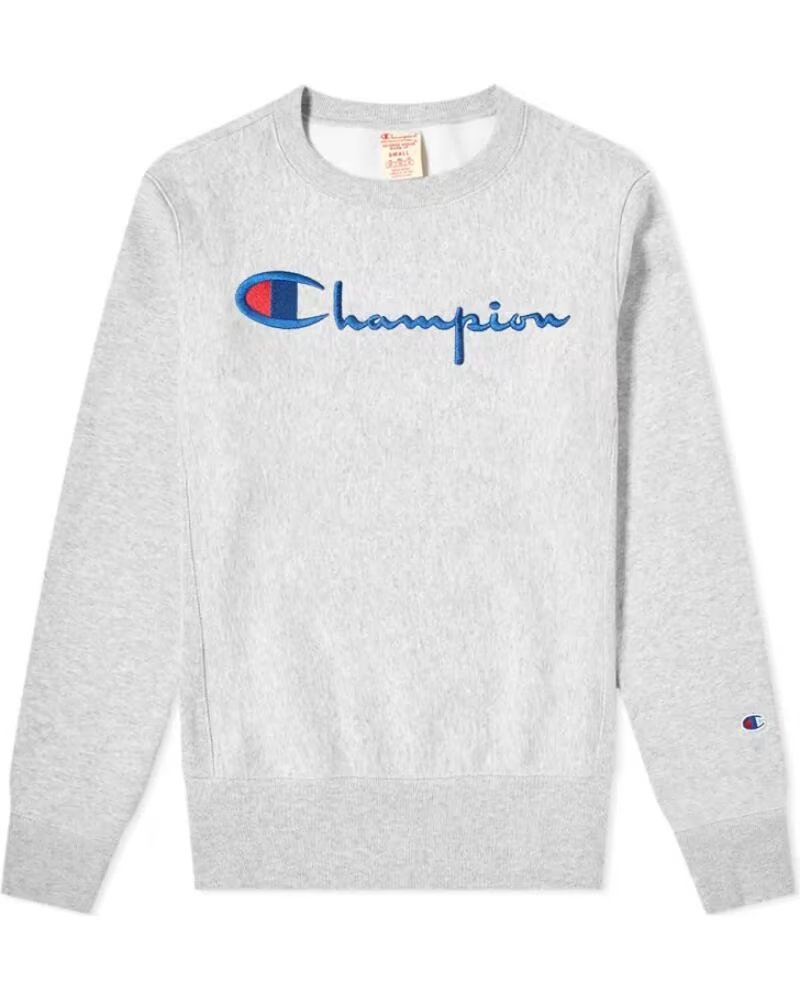 CHAMPION SUDADERA REVERSE WEAVE CREWNECK 210975 GRIS GREY