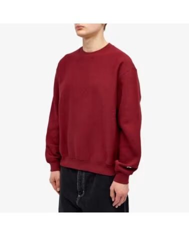 CHAMPION REVERSE WEAVE CREWNECK SWEATSHIRT MAROON BURGUNDY