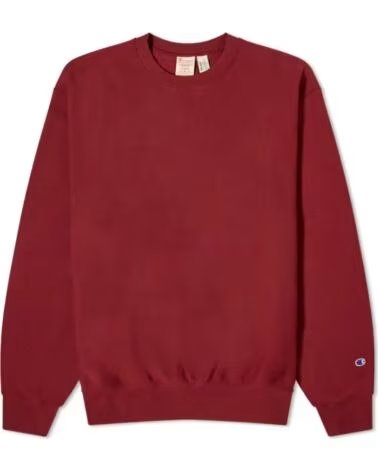 CHAMPION REVERSE WEAVE CREWNECK SWEATSHIRT MAROON BURGUNDY
