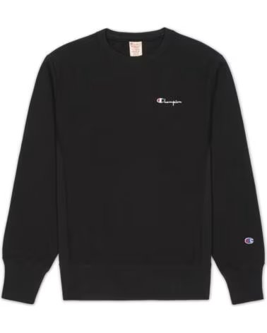 CHAMPION SUDADERA REVERSE WEAVE CREWNECK 214032 BLACK