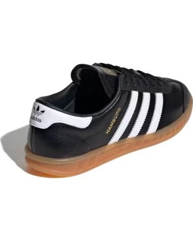 ADIDAS HAMBURG JI2626 SNEAKER SCHWARZ WEISS GUMMI BLACK