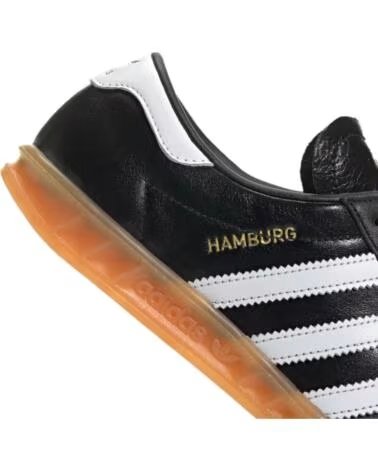 ADIDAS HAMBURG JI2626 SNEAKER SCHWARZ WEISS GUMMI BLACK