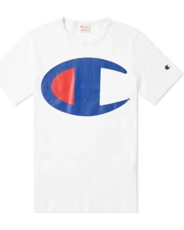 CAMISETA CHAMPION REVERSE WEAVE LARGE C BLANCO WHITE