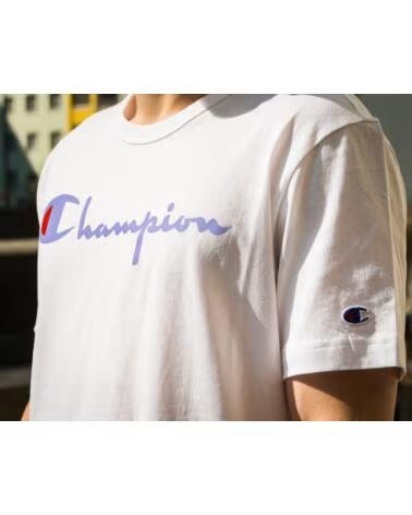 CHAMPION T-SHIRT REVERSE WEAVE UV COLOR CHANGE WHITE