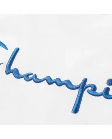 CHAMPION REVERSE WEAVE T-SHIRT AVEC LOGO BRODÉ AU DOS WHITE