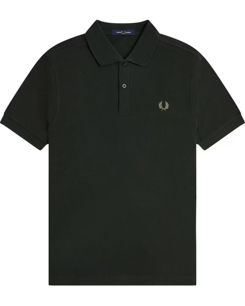 POLO SLIM FIT LISO NIGHT GREEN - OLIVE MINT OSCURO DARK
