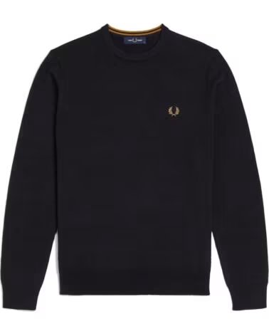 FRED PERRY PULLOVER CLASSIC CREW NECK NAVY