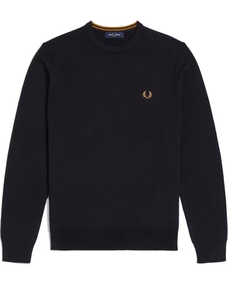 FRED PERRY PULLOVER CLASSIC CREW NECK NAVY