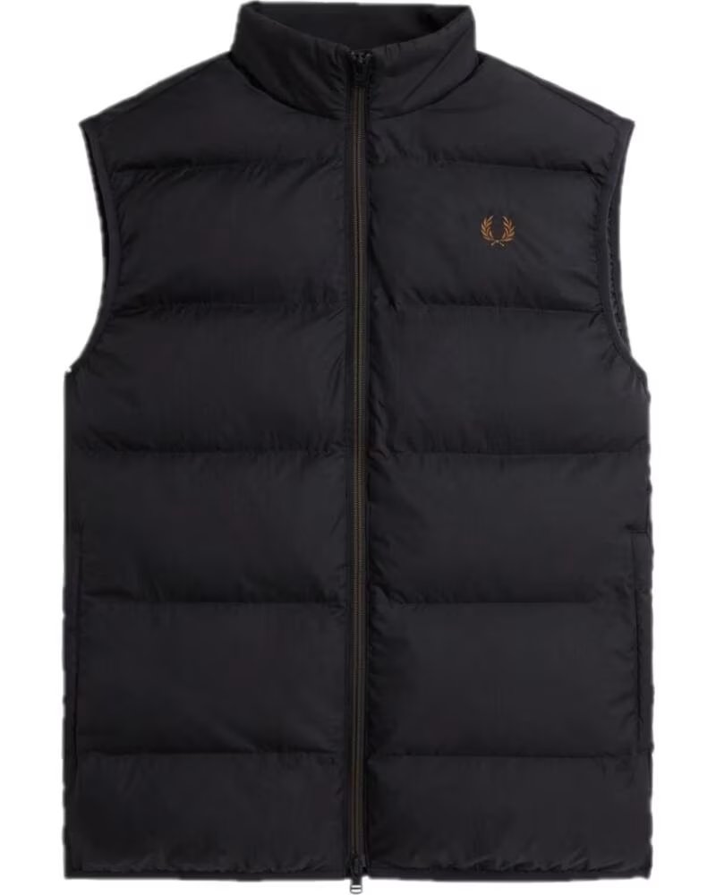 FRED PERRY GILET MATELASSÉ INSULATED BLACK