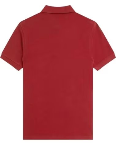 POLO SLIM FIT LISO FRED PERRY BURNT RED - NAVY