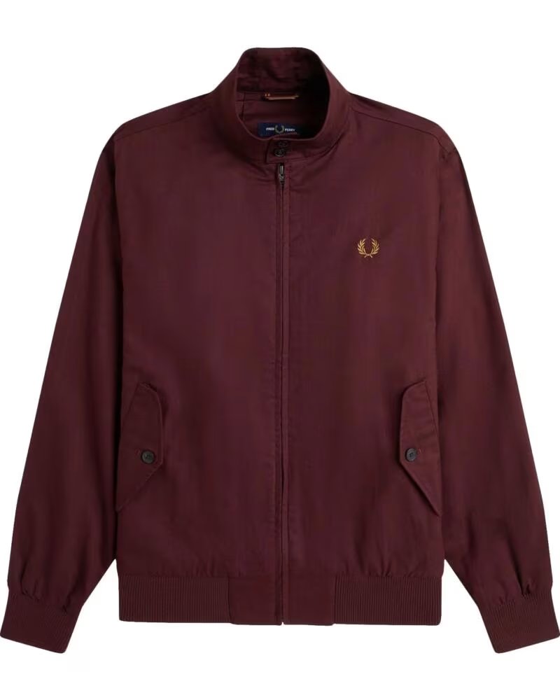FRED PERRY BLUSÃO CLÁSSICO HARRINGTON OXBLOOD BURGUNDY