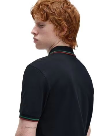 POLO SLIM FIT TWIN TIPPED FRED PERRY NAVY