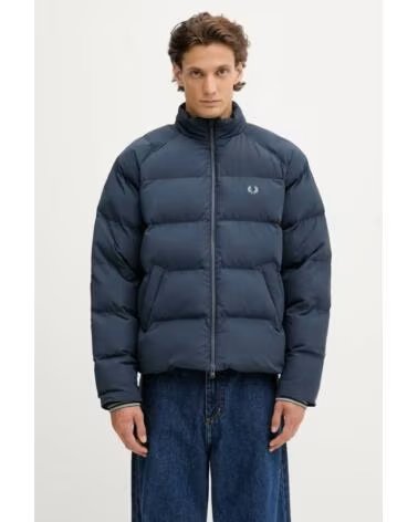 FRED PERRY CASACO ACOLCHOADO COM MANGAS RAGLAN DARK AIRFORCE NAVY