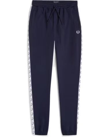 FRED PERRY PANTALÓN DE CHÁNDAL TAPED TRACK PANT CARBON BLUE NAVY
