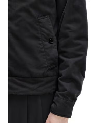 FRED PERRY GIACCA CABAN IN COTONE NERO