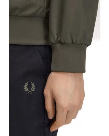 CASACOS E BLUSÕES FRED PERRY BRENTHAM JACKET FIELD GREEN NAVY