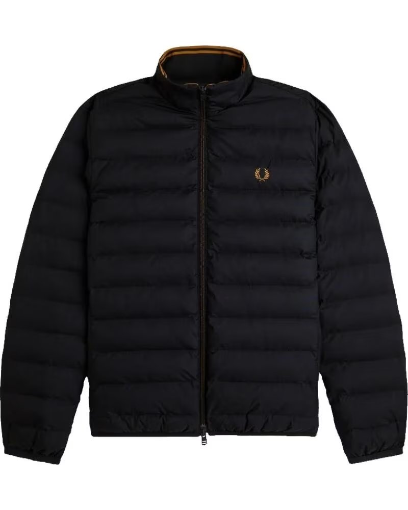 ABBIGLIAMENTO GIACCHE IMBOTTITE FRED PERRY INSULATED JACKET J4564 NERO BLACK