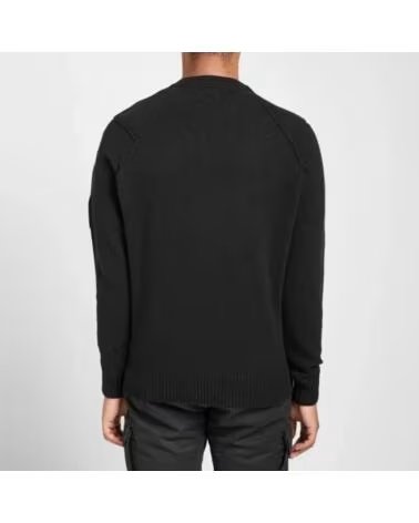 CP COMPANY CAMISOLA GOLA CARECA EM LÃ DE CORDEIRO BLACK