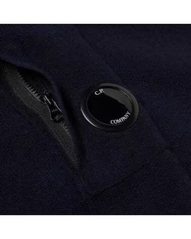 MAGLIONE IN LANA D´AGNELLO GIROCOLLO CP COMPANY BLU SCURO NAVY