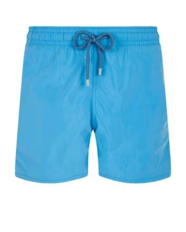 VILEBREQUIN MOOREA SHORT DE BAIN SOLID STAR ANISE BLUE LIGHT