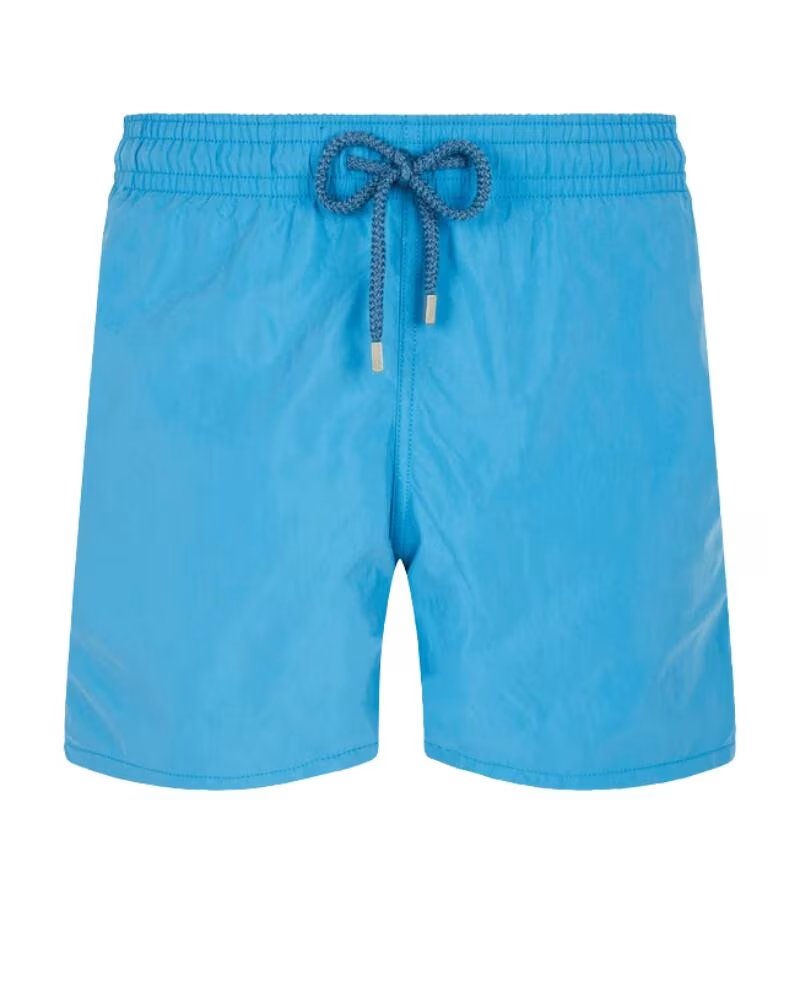 VILEBREQUIN MOOREA SHORT DE BAIN SOLID STAR ANISE BLUE LIGHT
