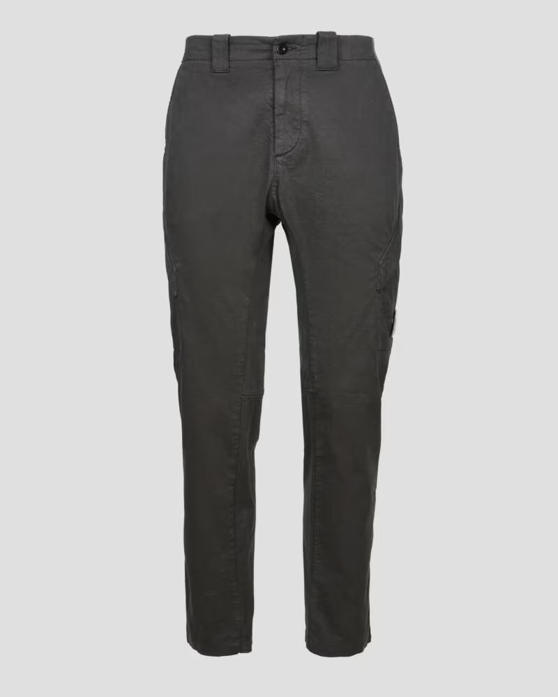 CP COMPANY PANTALONES CARGO STRETCH SATEEN ERGONOMIC 138A RAVEN GREY