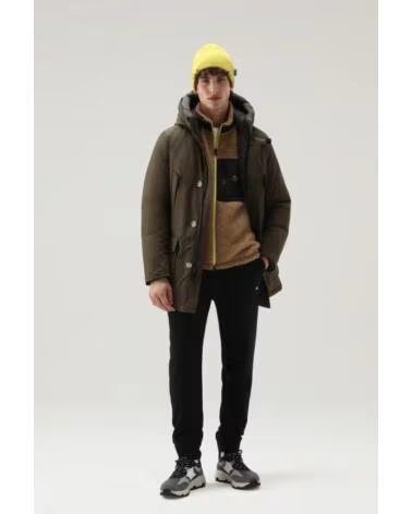 WOOLRICH ARCTIC PARKA AUS RAMAR MIT SCHUTZKAPUZE DUNKELGRÜN DARK GREEN