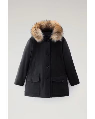 PARKA ARCTIC FEMME EN RAMAR AVEC GARNITURE EN FOURRURE AMOVIBLE BLEU FONCÉ WOOLRICH NAVY