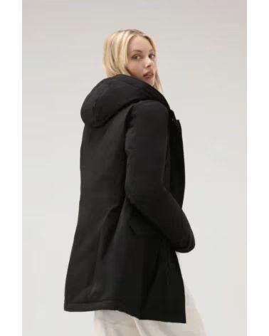 WOOLRICH DAMEN LUXURY ARCTIC PARKA MIT ABNEHMBAREM PELZ SCHWARZ BLACK