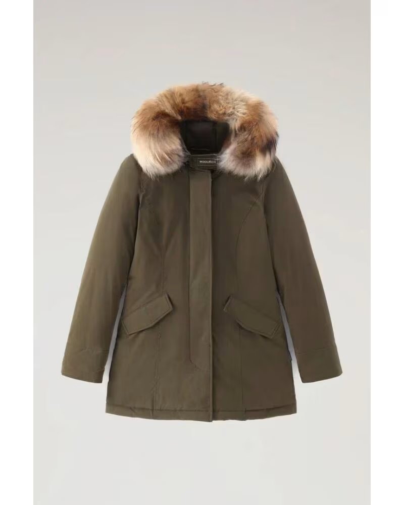 PARKA DE LUXE ARCTIC AVEC FOURRURE AMOVIBLE POUR FEMME DARK GREEN