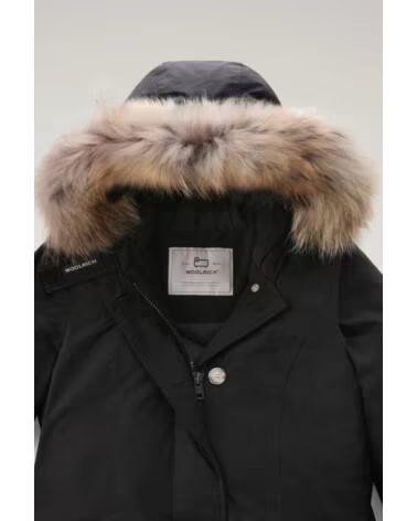 WOOLRICH DAMEN LUXURY ARCTIC PARKA MIT ABNEHMBAREM PELZ SCHWARZ BLACK