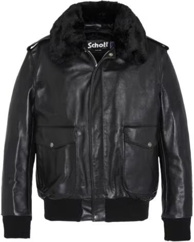 SCHOTT NYC BLOUSON AVIATEUR ICONIC A-2 MADE IN USA BLACK