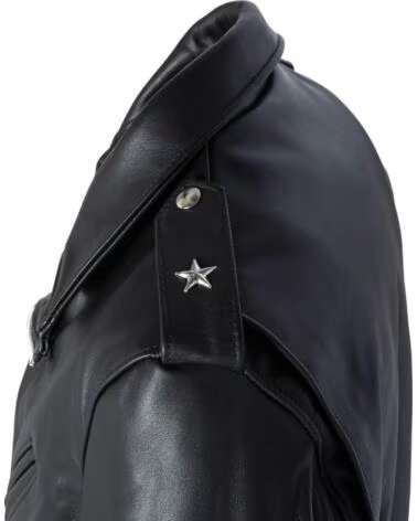 VESTE EN CUIR SCHOTT NYC ICONIC 1-STAR PERFECTO MADE IN USA NOIR BLACK