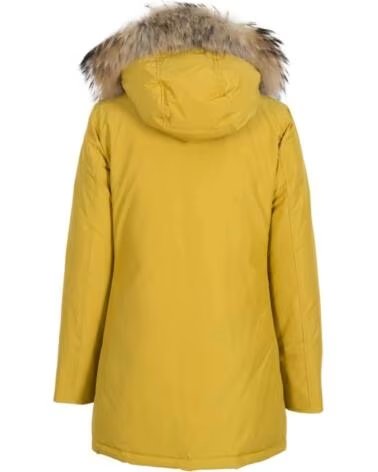 PARKA ARCTIC FEMME EN RAMAR AVEC BORDURE EN FOURRURE AMOVIBLE WOOLRICH YELLOW