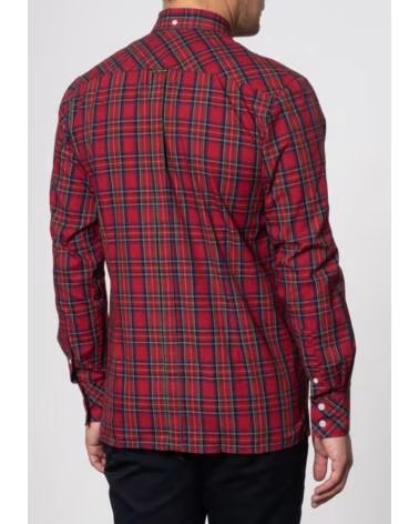 MERC CHEMISE MANCHES LONGUES TARTAN CHECK BOTTON DOWN NEDDY RED