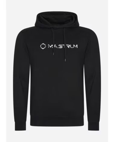 FELPA CON CAPPUCCIO MASTRUM CRACKED LOGO JET BLACK