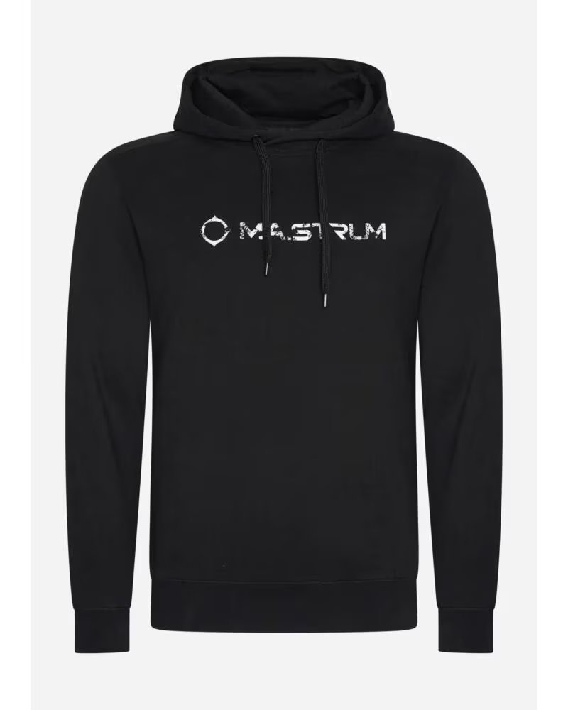 FELPA CON CAPPUCCIO MASTRUM CRACKED LOGO JET BLACK