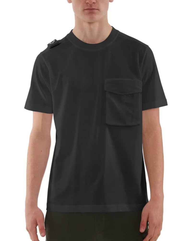 MASTRUM CARGO POCKET TEE JET BLACK